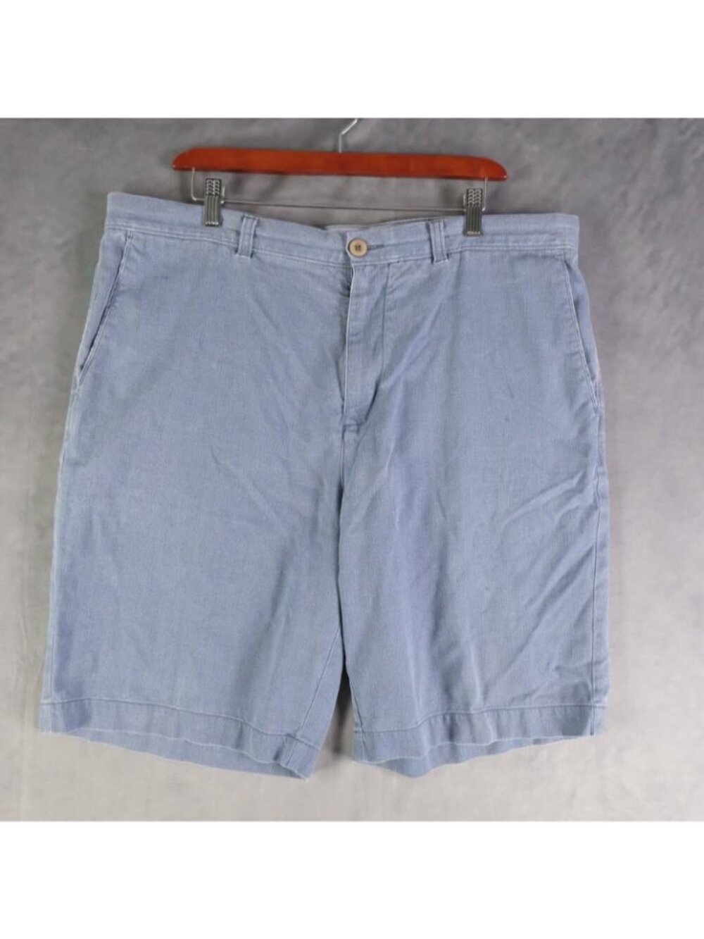 Tommy Bahama Shorts Mens 38 Light Blue Silk Cotton Casual Resort